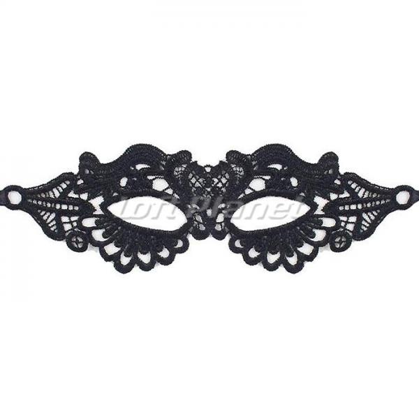 アイマスク マスカレード ベネチアンマスク セクシー 仮面 刺繍 レース 妖艶 コスプレ ハロウィン 仮装 変装 アクセサリー 黒 OY-C80609